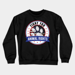 Animal Rights Liberation Human Liberation Crewneck Sweatshirt